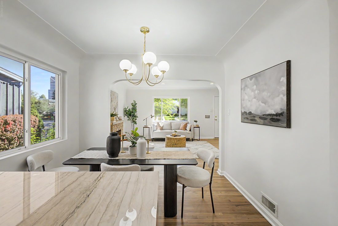 Dining room after remodel in Denver