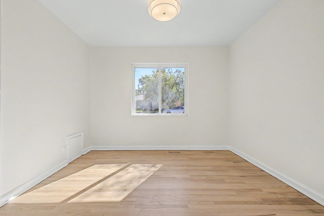 New hardwood floors after remodel in Denver