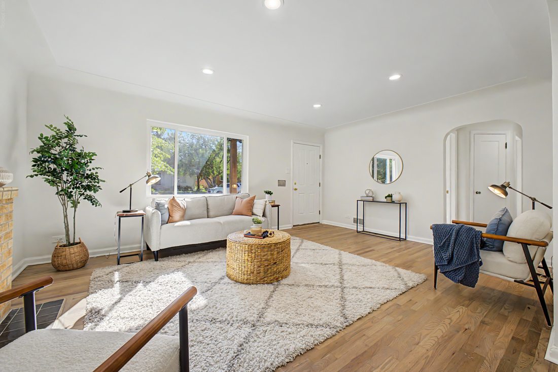 Living space after whole-home remodel in Denver